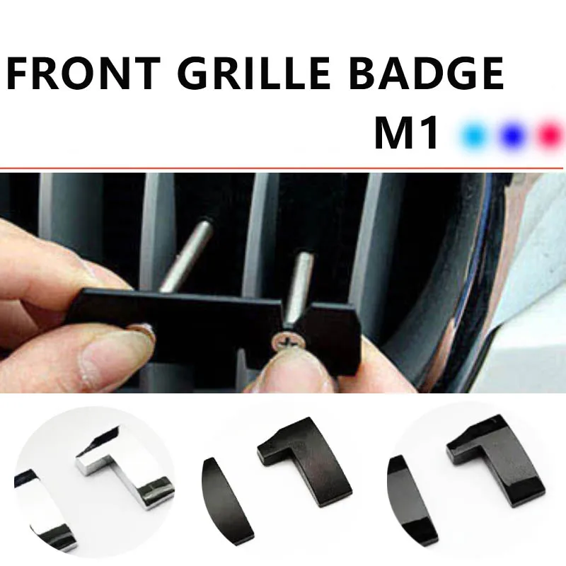 M1 Front Grille Badge Emblem Bracket for BMW Grill Car Styling M Color Badge Sticker Matt Glossy Black Chrome Easy Installation
M1 Front Grille Badge Emblem Bracket for BMW Grill Car Styling M Color Badge Sticker Matt Glossy Black Chrome Easy Installation