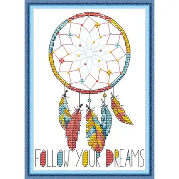 Dreamcatcher Joy Sunday Cross Stitch Patterns 14CT 11CT Counted Printed Fabric DIY Handmade Embroidery Thread Set Needlework Set
Dreamcatcher Joy Sunday Cross Stitch Patterns 14CT 11CT Counted Printed Fabric DIY Handmade Embroidery Thread Set Needlework Set