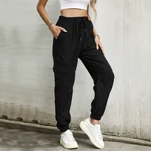 Solid Colors Casual Women Pencil Pants Spring Autumn Fashion Black Drawstring Pocket Commute Trousers All-Match Straight Pants
Solid Colors Casual Women Pencil Pants Spring Autumn Fashion Black Drawstring Pocket Commute Trousers All-Match Straight Pants