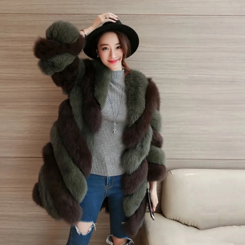 Faux Fur Coat Autumn Winter Women 2019 Fashion Casual Warm Slim Spliced Long Faux Fox Fur pocket winter coat women Fur Jacket 
Faux Fur Coat Autumn Winter Women 2019 Fashion Casual Warm Slim Spliced Long Faux Fox Fur pocket winter coat women Fur Jacket