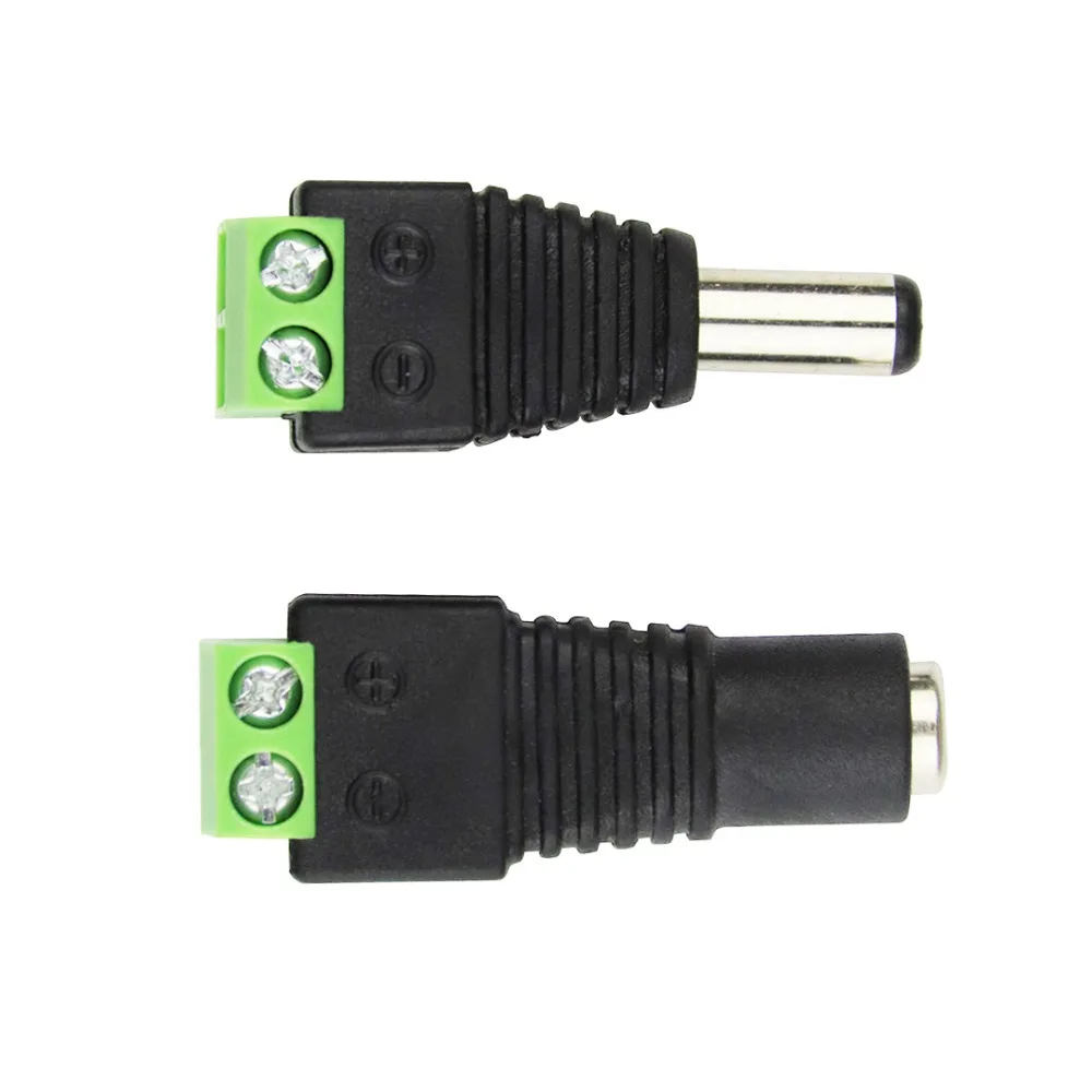DC 5.5mm Jack Power Connector plug for Adapter Power Supply 5V 12V 24V Led Strip Light connector SMD3528 SMD5050 SMD5630 SMD2835
DC 5.5mm Jack Power Connector plug for Adapter Power Supply 5V 12V 24V Led Strip Light connector SMD3528 SMD5050 SMD5630 SMD2835