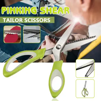 ABS Handle Stainless Steel Sewing Cut 24cm Zig Zag Dressmaking Tailor Leather Handicraft Fabric Shear Pinking Scissor Textile
ABS Handle Stainless Steel Sewing Cut 24cm Zig Zag Dressmaking Tailor Leather Handicraft Fabric Shear Pinking Scissor Textile