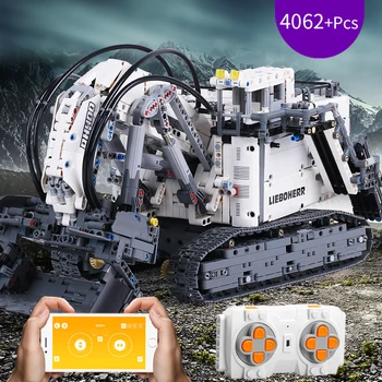 Technic Car Liebherrs Mining Excavator R 9800 APP Remote Control Truck MOC-1874 Model Building Blocks Lepining 42100 Bricks Toys
Technic Car Liebherrs Mining Excavator R 9800 APP Remote Control Truck MOC-1874 Model Building Blocks Lepining 42100 Bricks Toys