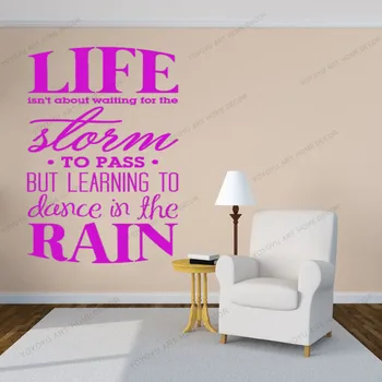 Learning to Dance in the Rain Wall Decal - Waiting for the Storm to Pass, Inspirational Wall Quotes and Murals yw-438
Learning to Dance in the Rain Wall Decal - Waiting for the Storm to Pass, Inspirational Wall Quotes and Murals yw-438
