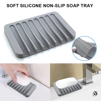 2Pcs Silicone Rubber Soap Saver Tray Case Dish Holder Stand Shower Drainer Dishes for Bar Soap Sponge Scrubber Bathroom Kitchen 
2Pcs Silicone Rubber Soap Saver Tray Case Dish Holder Stand Shower Drainer Dishes for Bar Soap Sponge Scrubber Bathroom Kitchen