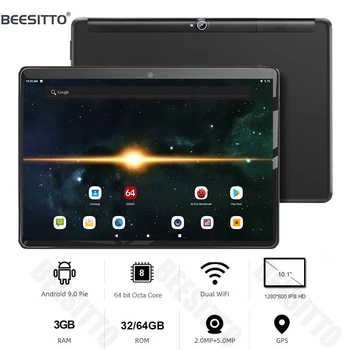 

Global Version 10 inch tablet MT6762 Octa Core 3GB RAM 64GB ROM Android 9 OS 1280x800 IPS 5.0MP Camera 4G FDD LTE Type C GPS