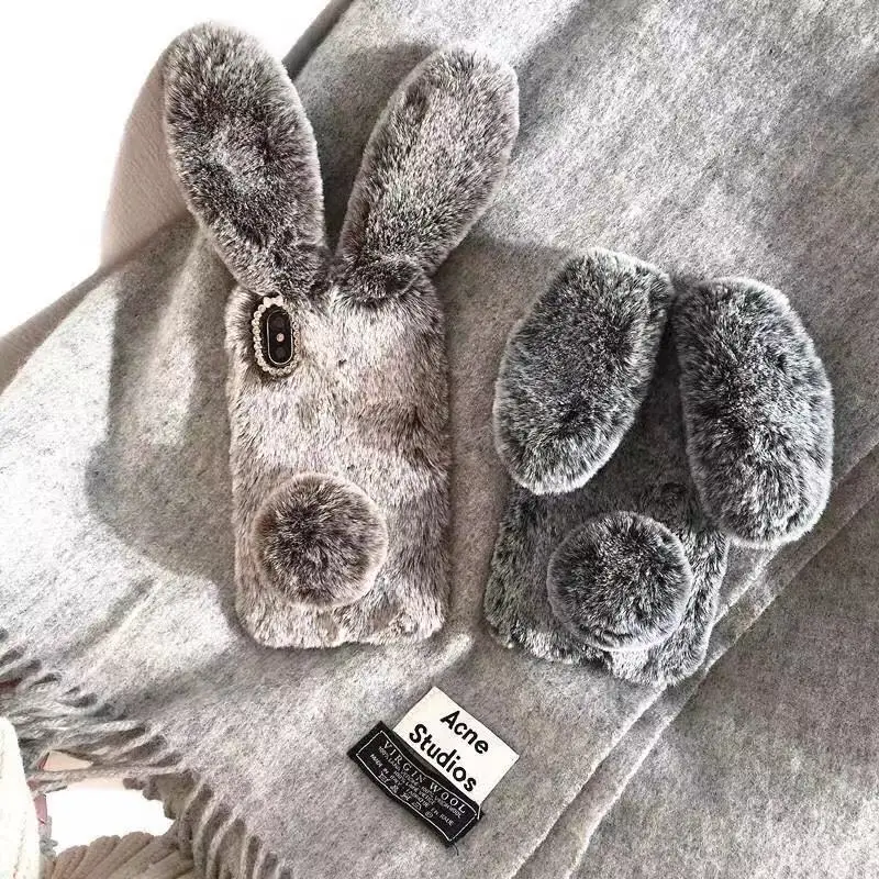 For iPhone 7 8 Xr phone case 3D Cute Rabbit Hairy Warm Fur Cover for iPhone 5S 6S Xs 11 Pro Max Bling Rhinestone Plush Bunny
For iPhone 7 8 Xr phone case 3D Cute Rabbit Hairy Warm Fur Cover for iPhone 5S 6S Xs 11 Pro Max Bling Rhinestone Plush Bunny
