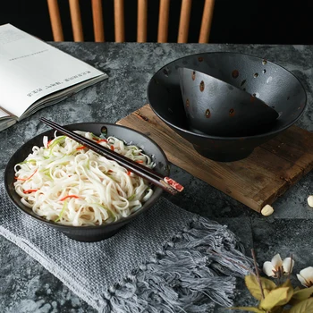 FANTERCY Japanese Style Retro Bucket Ramen Stoneware Tableware Soupceramic Retro Black Mixing Bowl Trending Products 2019
FANTERCY Japanese Style Retro Bucket Ramen Stoneware Tableware Soupceramic Retro Black Mixing Bowl Trending Products 2019