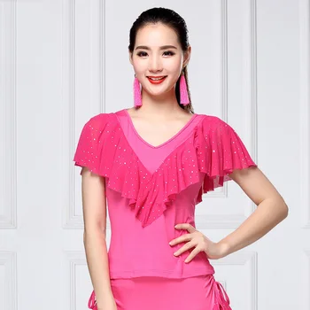 Ballroom Dance Top Adults Standard Dancing Blouse Waltz Dancer Short Sleeves Latin Salsa Rumba Women Competition Tops DNV11925
Ballroom Dance Top Adults Standard Dancing Blouse Waltz Dancer Short Sleeves Latin Salsa Rumba Women Competition Tops DNV11925