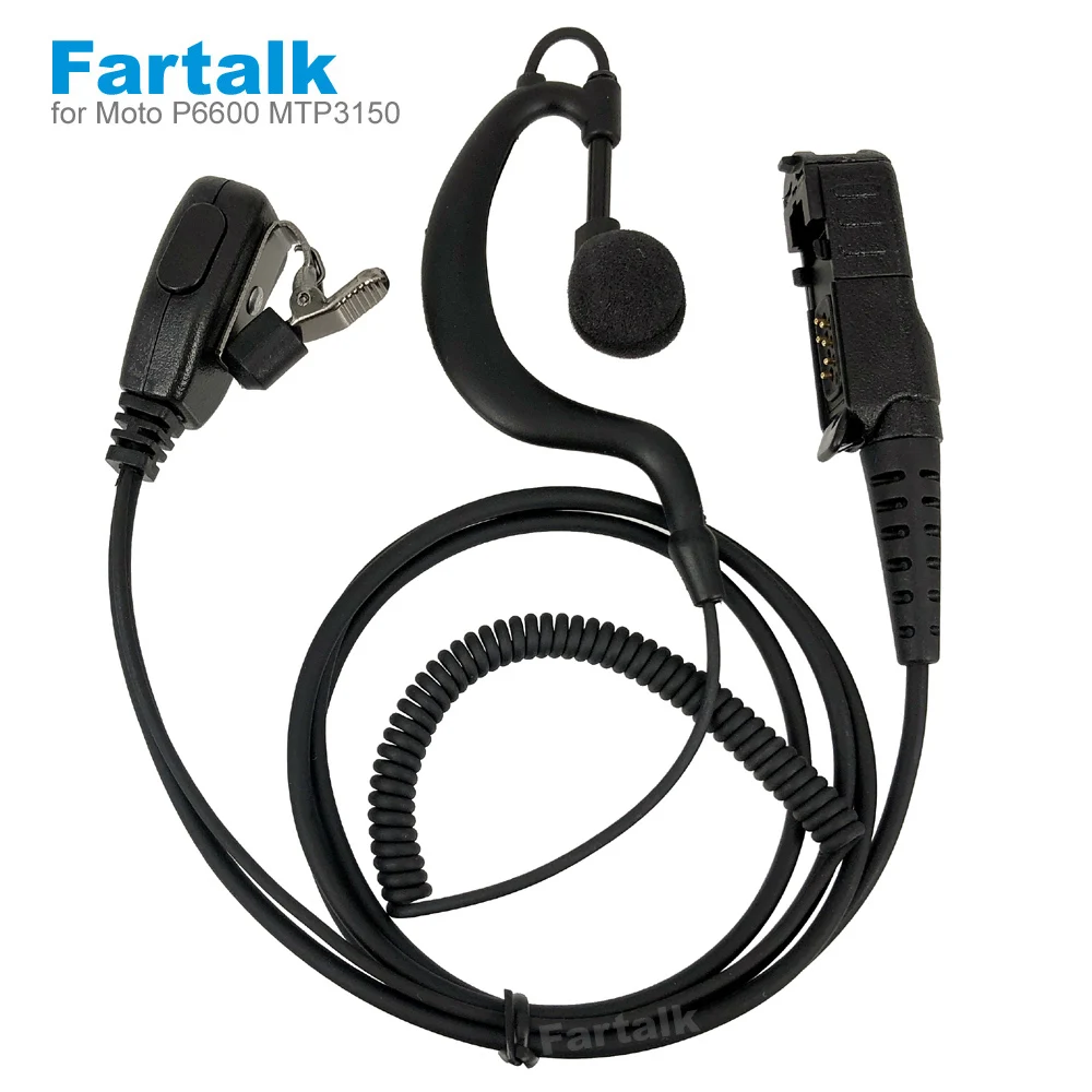 

Earpiece Headset Mic For Motorola Radio DP2400 DP2600 XiR P6600 P6608 P6620 E8600 MTP3150 MTP3500 Two Way Radio Earphone