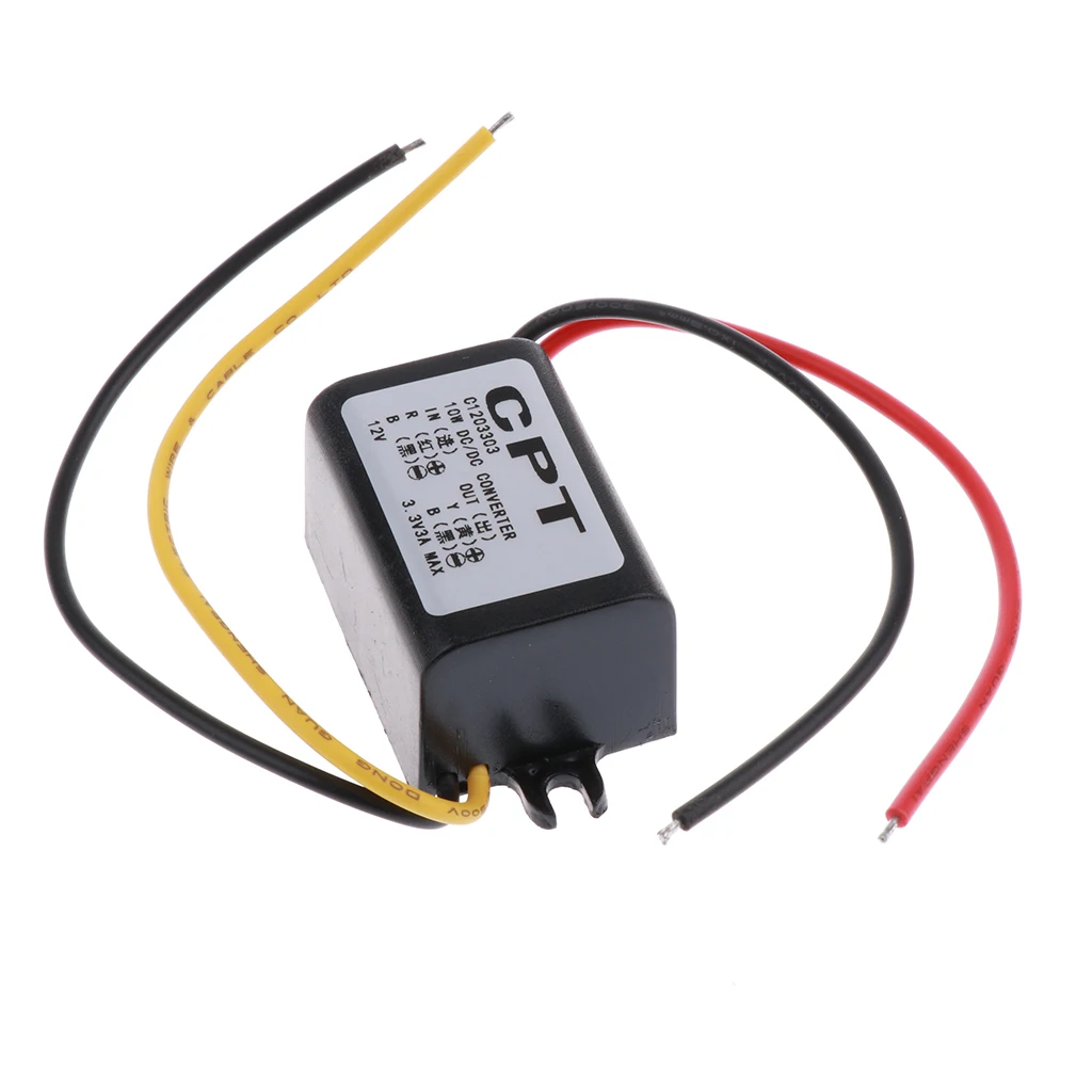 DC 12v to 3.3v Step Down Converter Reducer Regulator 3A 10W Power Supply Adapter for Auto Car Truck Vehicle
DC 12v to 3.3v Step Down Converter Reducer Regulator 3A 10W Power Supply Adapter for Auto Car Truck Vehicle