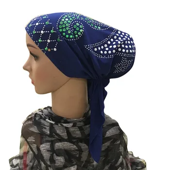 Popular African Color Rhinestone Ear Caps Muslim Hijab Women's Convenient Turban Crystal Hemp Hoofdoek Bonnet Turbante Arab Hat
Popular African Color Rhinestone Ear Caps Muslim Hijab Women's Convenient Turban Crystal Hemp Hoofdoek Bonnet Turbante Arab Hat
