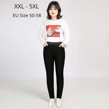 Fashion Women 5XL 4XL 3XL XXL Autumn Spring Long Pencil PantS Elasitc High Waist Jeans Women Skinny Stretch Denim For Mujers 
Fashion Women 5XL 4XL 3XL XXL Autumn Spring Long Pencil PantS Elasitc High Waist Jeans Women Skinny Stretch Denim For Mujers