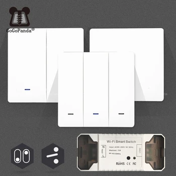 Smat 1/2/3 Gang Push Light Switch Wireless Control 110v 220v Receiver Panel Button Wall Lamp RF On/off Interrupter Device 
Smat 1/2/3 Gang Push Light Switch Wireless Control 110v 220v Receiver Panel Button Wall Lamp RF On/off Interrupter Device