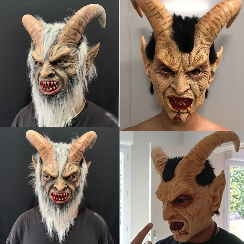 Takerlama Movie Lucifer Masks Devil Movie Cosplay Latex Mask Halloween Horrorible Horn Mask Adult Costume Party props
Takerlama Movie Lucifer Masks Devil Movie Cosplay Latex Mask Halloween Horrorible Horn Mask Adult Costume Party props