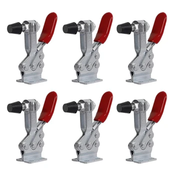 6 PCS 225D Adjustable Toggle Clamp 330Kg Holding Capacity Quick Horizontal Toggle Clamp Antislip Heavy Duty Toggle Clamp
6 PCS 225D Adjustable Toggle Clamp 330Kg Holding Capacity Quick Horizontal Toggle Clamp Antislip Heavy Duty Toggle Clamp