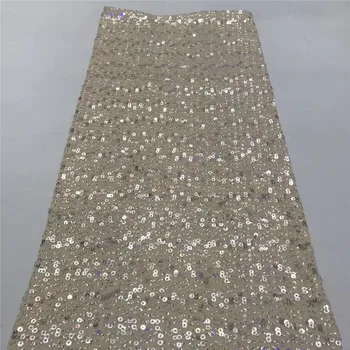 2020 high quality French Nigerian sequins net lace,African tulle mesh sequence lace fabric for party dress 5yards/lot gold
2020 high quality French Nigerian sequins net lace,African tulle mesh sequence lace fabric for party dress 5yards/lot gold
