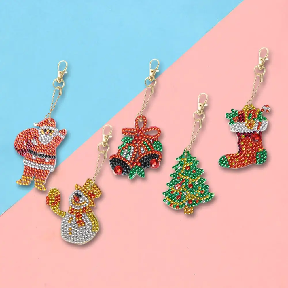 Christmas Diamond Painting Keychain DIY Point 5D Rhinestone Ornament Pendant 5PC #2S13 
Christmas Diamond Painting Keychain DIY Point 5D Rhinestone Ornament Pendant 5PC #2S13