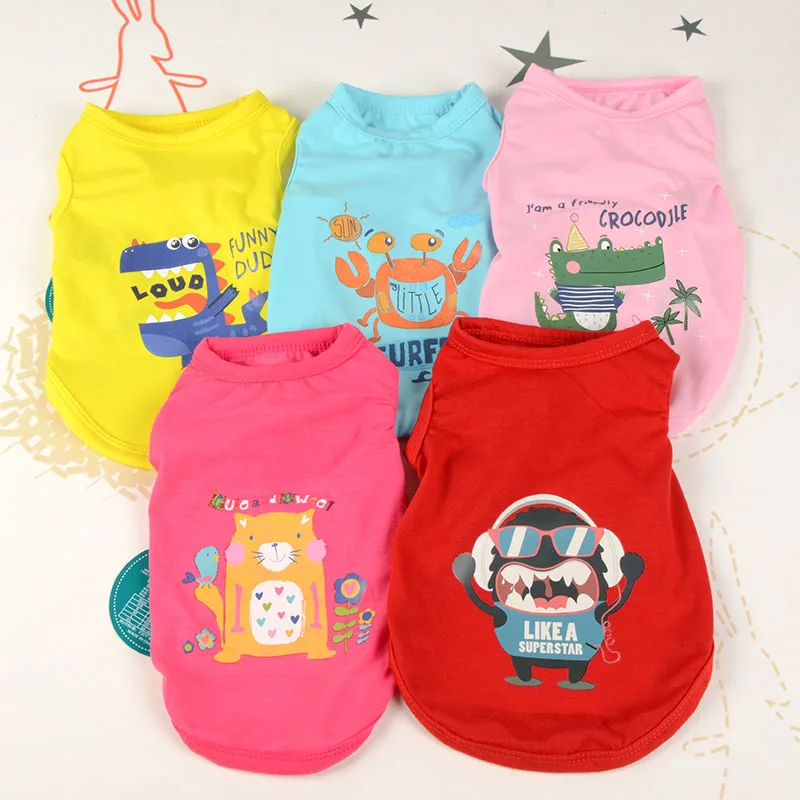 Cotton Dog Vest Two Legs T-Shirt Simple Style Printing Spring Summer Pet Dog Clohtes Ventilation Sweat Absorption For Small Dogs
Cotton Dog Vest Two Legs T-Shirt Simple Style Printing Spring Summer Pet Dog Clohtes Ventilation Sweat Absorption For Small Dogs