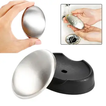 1 Pc Stainless Steel Soap Oval Shape Deodorize Smell From Hands Retail Magic Eliminating Odor Kitchen Bar Chef Soap & Tray
1 Pc Stainless Steel Soap Oval Shape Deodorize Smell From Hands Retail Magic Eliminating Odor Kitchen Bar Chef Soap & Tray