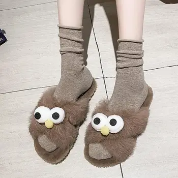 Kawaii Summer Fluffy Luxury Fur Slippers For Girl's Fashion Outdoor Soft Sandales Korean Style Women Flip Flop Flat Shoes
Kawaii Summer Fluffy Luxury Fur Slippers For Girl's Fashion Outdoor Soft Sandales Korean Style Women Flip Flop Flat Shoes