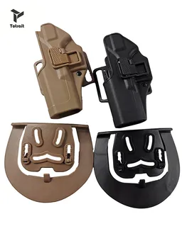 HANWILD Tactical Left Hand Pistol Holster Military Concealment Waist Belt Loop Paddle Holster for Glock 17 19 22 23 31 black/tan
HANWILD Tactical Left Hand Pistol Holster Military Concealment Waist Belt Loop Paddle Holster for Glock 17 19 22 23 31 black/tan