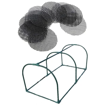 Movable Steel Frame Outdoor Plant Cover Zipper Plant Greenhouse Cover with 50 Pcs 8cm Round Flower Pot Hole Mesh Pad
Movable Steel Frame Outdoor Plant Cover Zipper Plant Greenhouse Cover with 50 Pcs 8cm Round Flower Pot Hole Mesh Pad