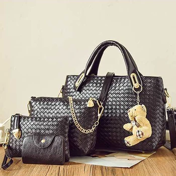 Women Fashion PU Leather Handbag European American 2019 Summer New Four-piece Mother Bag Bear Single Shoulder
Women Fashion PU Leather Handbag European American 2019 Summer New Four-piece Mother Bag Bear Single Shoulder