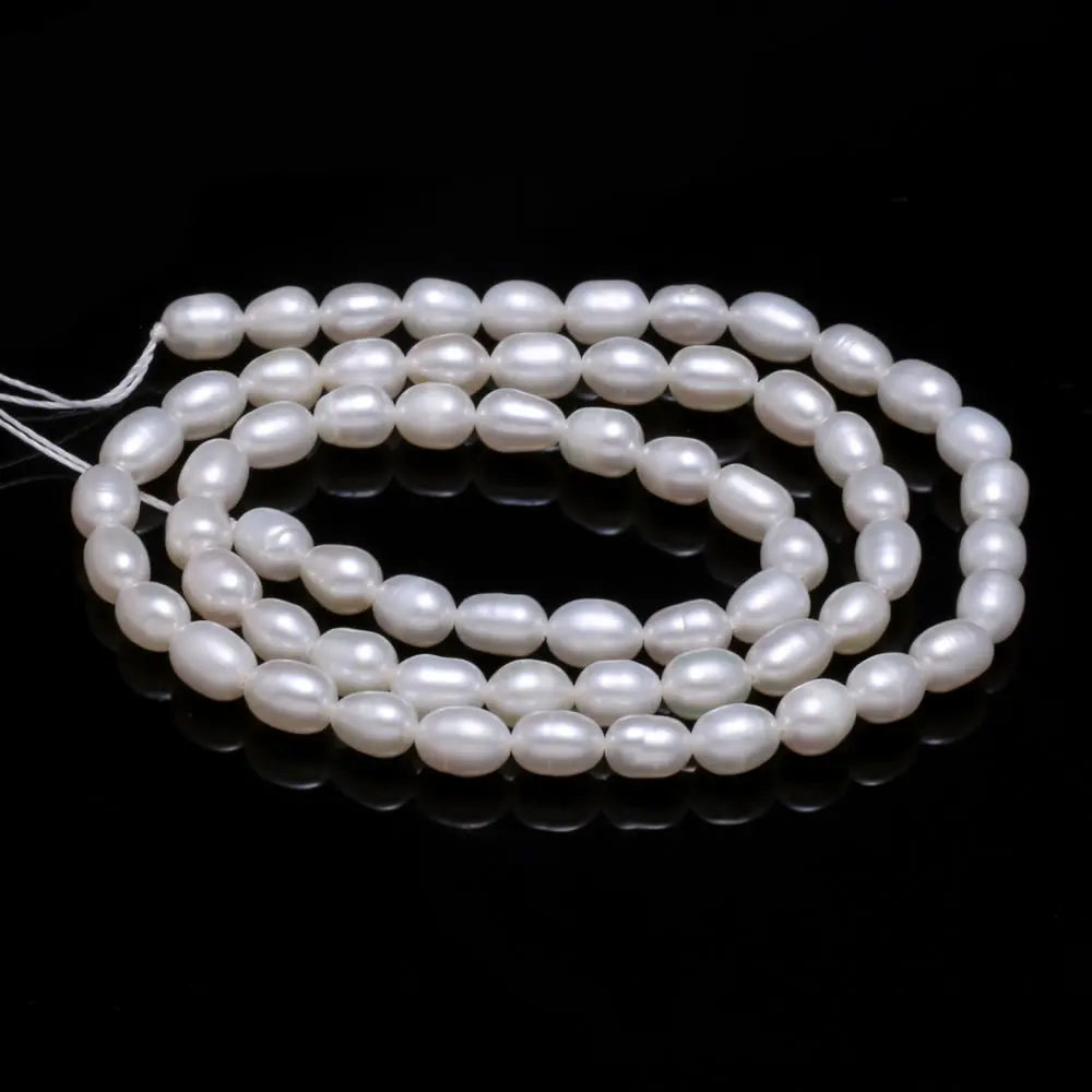 Natural Freshwater Pearl Beads High Quality Rice Shape Punch Loose Beads for DIY Elegant Necklace Bracelet Jewelry Making 4-5MM
Natural Freshwater Pearl Beads High Quality Rice Shape Punch Loose Beads for DIY Elegant Necklace Bracelet Jewelry Making 4-5MM
