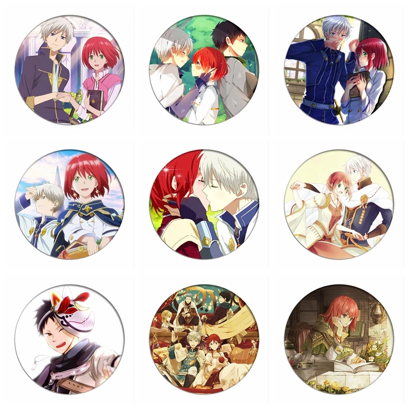 Akagami no Shirayukihime Значки для косплея Shirayuki Icon Collection Zen Wistalia Kurarinesu нагрудная булавка