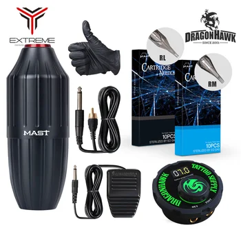Top Dragonhawk Tattoo Mast Motor Rotary Pen Machine Set Kit Power Supply Needle NS
Top Dragonhawk Tattoo Mast Motor Rotary Pen Machine Set Kit Power Supply Needle NS