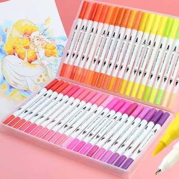 Dual Tip Drawing for Manga Fineliner Watercolor Brush Markers 12 24 36 48 60 80 100 Colors Watercolor Brush
Dual Tip Drawing for Manga Fineliner Watercolor Brush Markers 12 24 36 48 60 80 100 Colors Watercolor Brush