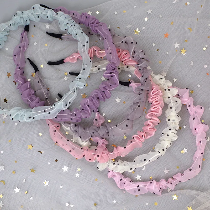 Spring Korean Children Simple Small Fresh Colorful Dot Yarn Hairband for Sweet Girl Princess Fashion Beautiful Hair Accessories
Spring Korean Children Simple Small Fresh Colorful Dot Yarn Hairband for Sweet Girl Princess Fashion Beautiful Hair Accessories