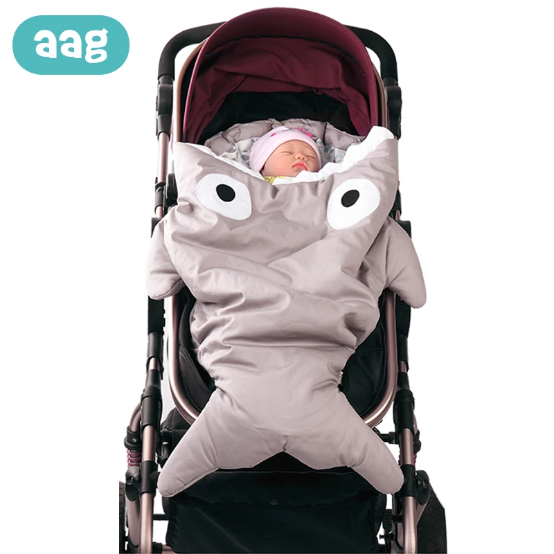 

AAG Baby Shark Sleeping Bag Hunters Newborns Diaper Cocoon Envelope for Discharge in a Stroller Maternity Hospital Discharge Kit