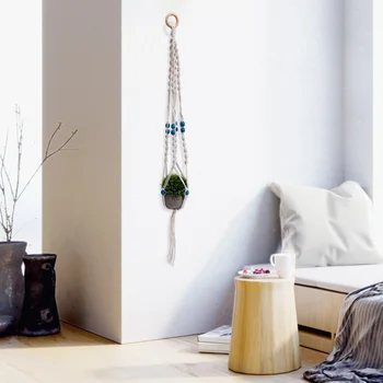 1pc Garden Pot Plant Accessory Creative Hand-made Decorative Flower Hanger Hanging Plant Basket for Windows Balconies
1pc Garden Pot Plant Accessory Creative Hand-made Decorative Flower Hanger Hanging Plant Basket for Windows Balconies
