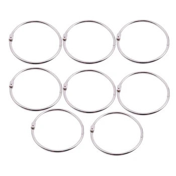 8 pieces 3.1 inch Diameter Staple Book Binder Loose Leaf Single Sheet Rings Keychain
8 pieces 3.1 inch Diameter Staple Book Binder Loose Leaf Single Sheet Rings Keychain