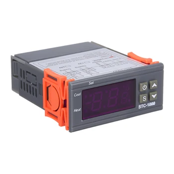 New Temperature Controller 220V 12V Heating Cooling Centigrade Thermostat 2 Relays Output with Sensor Digital Temperature Contro
New Temperature Controller 220V 12V Heating Cooling Centigrade Thermostat 2 Relays Output with Sensor Digital Temperature Contro