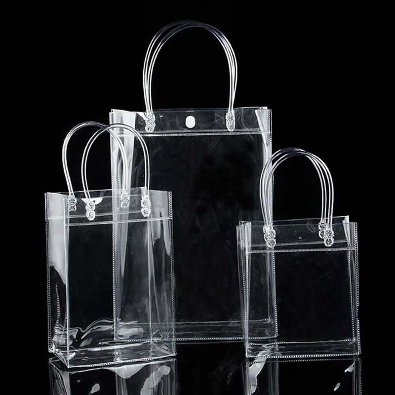 Прозрачная водонепроницаемая сумка-тоут из ПВХ сумка для покупок экологически