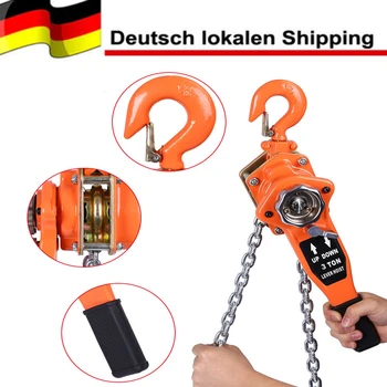 WALFRONT 3t/3000kg Chain Block Hoist Ratchet Lever Pulley Lifting 3 Meters Pulley Hoists Manual Block Lift Lifting Sling Tools 
WALFRONT 3t/3000kg Chain Block Hoist Ratchet Lever Pulley Lifting 3 Meters Pulley Hoists Manual Block Lift Lifting Sling Tools