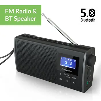 Avantree Soundbyte Portable FM Radio & Bluetooth 5.0 Speaker 2 in 1, Dual 2.0 Channel Stereo Sound 6W Loud Speaker, Retractable
Avantree Soundbyte Portable FM Radio & Bluetooth 5.0 Speaker 2 in 1, Dual 2.0 Channel Stereo Sound 6W Loud Speaker, Retractable