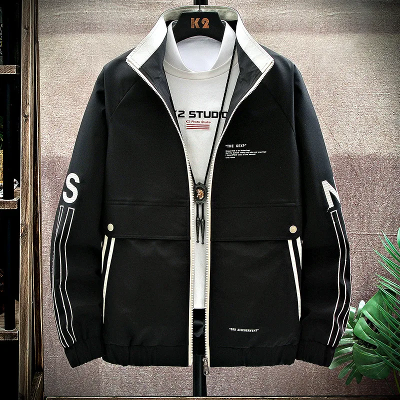 2020 Spring And Autumn New Products Men Workwear Coat Fashion INS Loose-Fit Stand Collar Printed Jacket Men'S Wear
2020 Spring And Autumn New Products Men Workwear Coat Fashion INS Loose-Fit Stand Collar Printed Jacket Men'S Wear