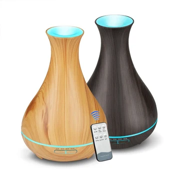 550ML Ultrasonic Air Humidifier Aroma Essential Oil Diffuser With Wood Grain 7 Color LED Lights For Home Aromatherapy Diffuser
550ML Ultrasonic Air Humidifier Aroma Essential Oil Diffuser With Wood Grain 7 Color LED Lights For Home Aromatherapy Diffuser