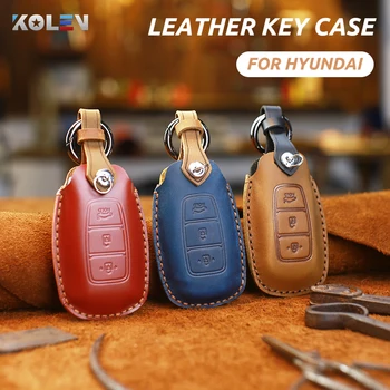 Leather Car Remote Key Case Cover Holder Shell Fob For Hyundai i30 ix35 KONA Solaris Grandeur Encino Ig Accent Santa Fe Palisade
Leather Car Remote Key Case Cover Holder Shell Fob For Hyundai i30 ix35 KONA Solaris Grandeur Encino Ig Accent Santa Fe Palisade