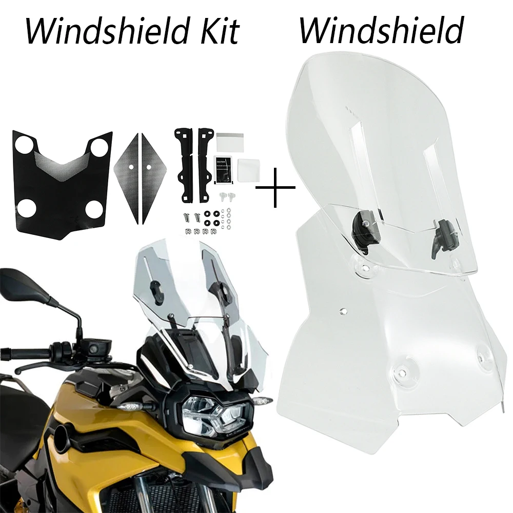 

Adjustable Windscreen Windshield For BMW F850GS F750GS 2018-2020 F 750 850 GS F750 F850 Motorcycle ABS Wind Deflector Protector