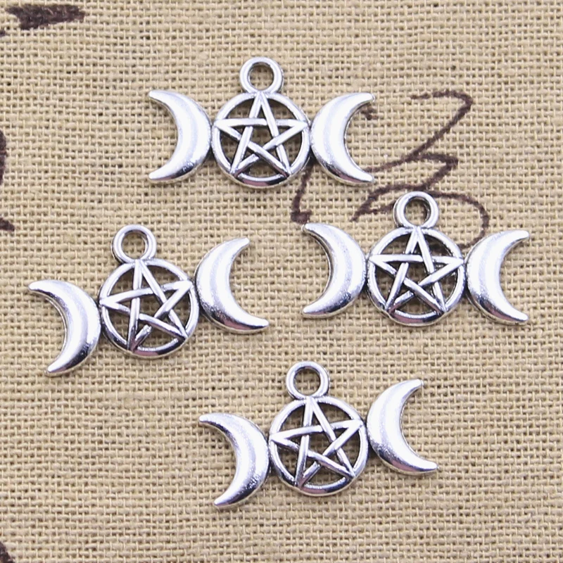 20pcs Charms Goddess Triple Viking Moon Star 13x22mm Antique Silver Color Pendants Making DIY Handmade Tibetan Finding Jewelry
20pcs Charms Goddess Triple Viking Moon Star 13x22mm Antique Silver Color Pendants Making DIY Handmade Tibetan Finding Jewelry