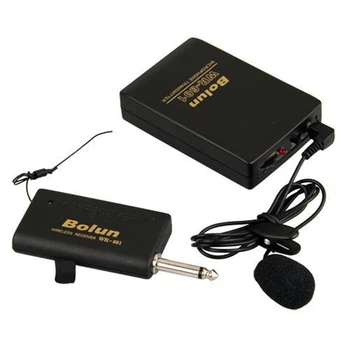 new Wireless Microphone FM Transmitter Receiver Lavalier Lapel Clip Microphone Mic System
new Wireless Microphone FM Transmitter Receiver Lavalier Lapel Clip Microphone Mic System