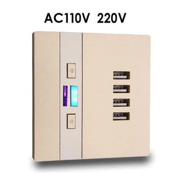 2PCS Universal 4 USB Port 3000mA Wall Mount Panel Socket Power Adapter Panel Power Socket Plug Switch Charger AC110V 220V
2PCS Universal 4 USB Port 3000mA Wall Mount Panel Socket Power Adapter Panel Power Socket Plug Switch Charger AC110V 220V