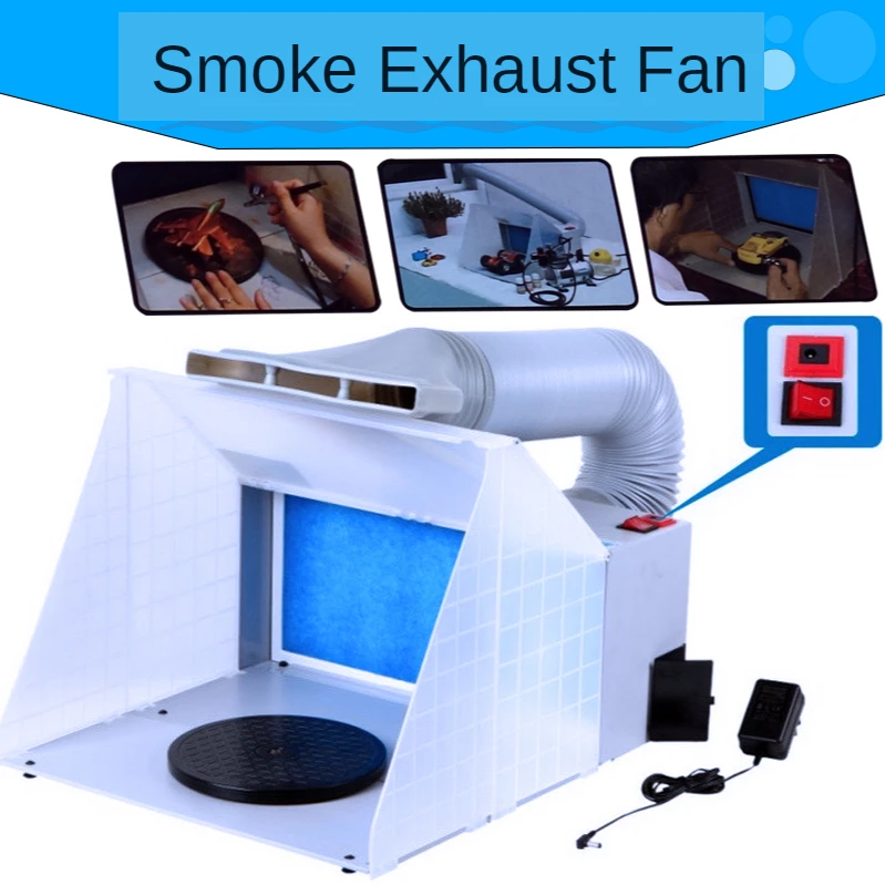 25W HS-E420DCK Portable Airbrush Spray Booth Set Foldable Paint Spray Extractor Exhaust Filter For Model Hobby Crafts
25W HS-E420DCK Portable Airbrush Spray Booth Set Foldable Paint Spray Extractor Exhaust Filter For Model Hobby Crafts