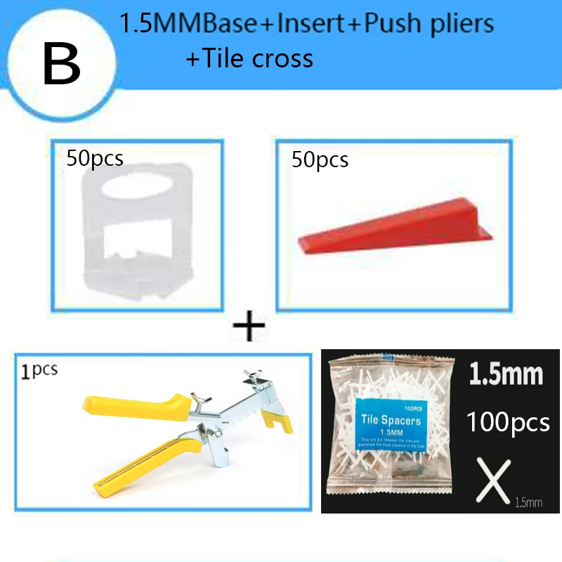 1.5mm Ceramic Floor Tile Leveling System Starter Kit Tile Spacer Leveler Alignment Lippage System 201pcs
1.5mm Ceramic Floor Tile Leveling System Starter Kit Tile Spacer Leveler Alignment Lippage System 201pcs