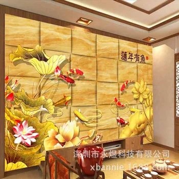 Large Seamless 3D Mural Wall Hotel Living Room Bedroom Mural Theme Lotus Years Fish
Large Seamless 3D Mural Wall Hotel Living Room Bedroom Mural Theme Lotus Years Fish